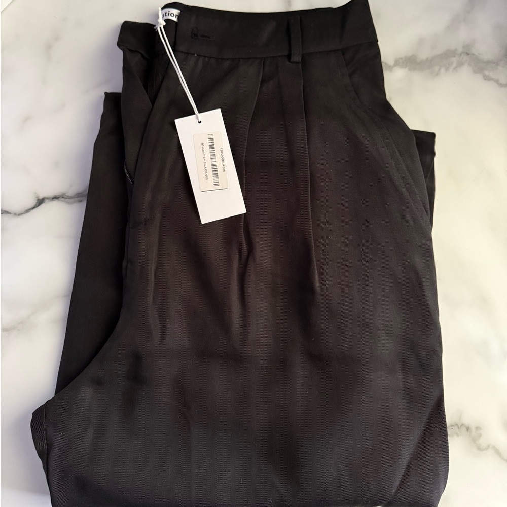 Reformation Black Mason Pant